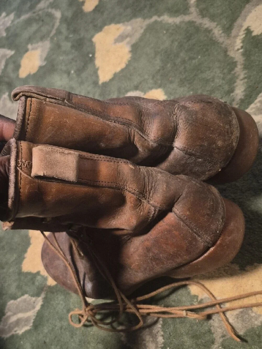 Men's Rustic Brown Leather Ankle Boots